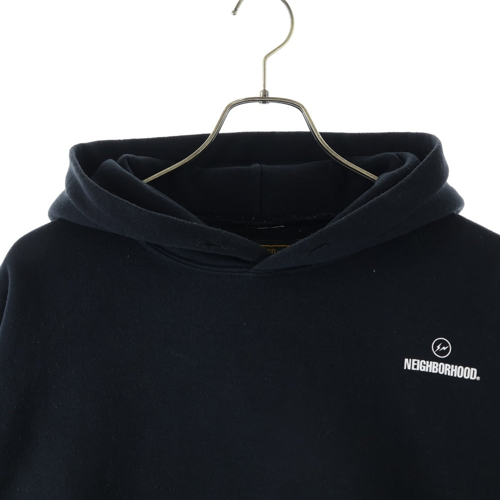 NEIGHBORHOOD(ネイバーフッド) 18AW ×FRAGMENT DESIGN SLUMBERS/CE-HOODED LS フラグメントデザイン スランバーズ プルオーバーフーディー パーカー ブラック 182LBFRN-CSM01S