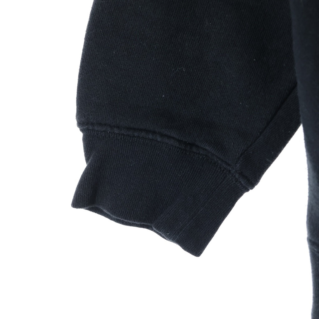STUSSY(ステューシー) ×FRAGMENT DESIGN フラグメントデザイン フロントロゴプリント プルオーバーフーディー パーカー ブラック