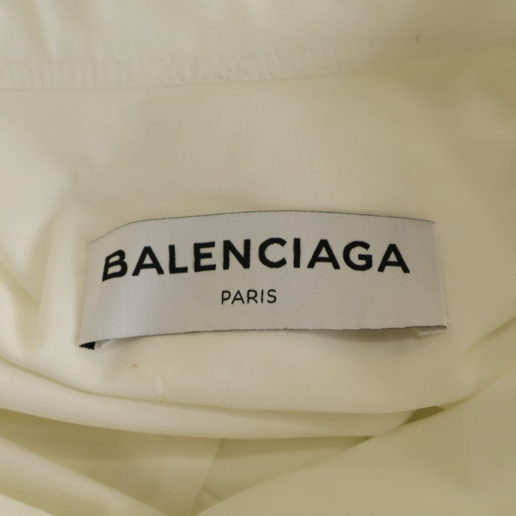 BALENCIAGA(バレンシアガ) スカーフカラー コットン 長袖シャツ ホワイト 479880