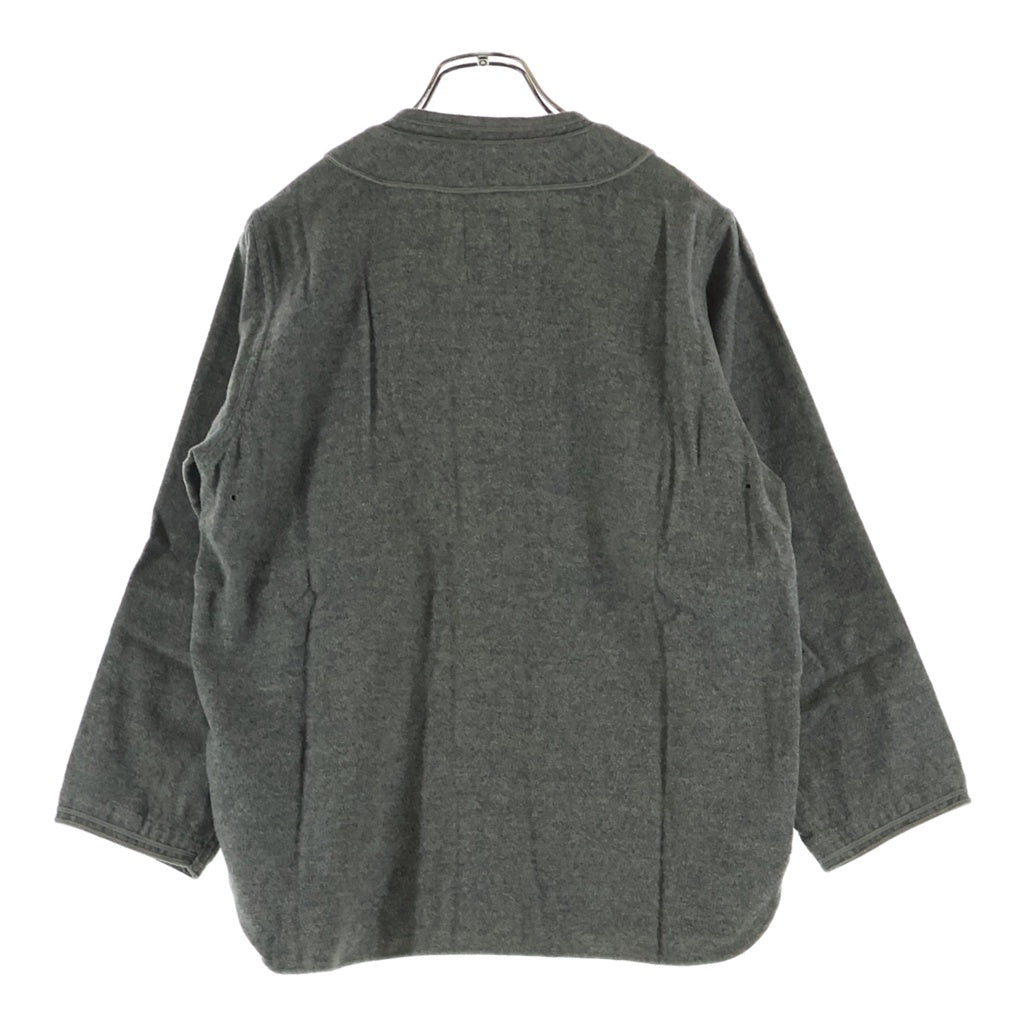 VISVIM(ヴィスヴィム) 17SS DUGOUT SHIRT L/S ダッグアウト ウール 長袖ベースボールシャツ グレー