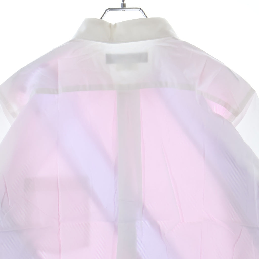 COMME des GARCONS HOMME DEUX(コムデギャルソン オムドゥ) 20SS AD2019 フロントストライプ柄 長袖コットンシャツ ホワイト/ピンク/パープル DE-B022