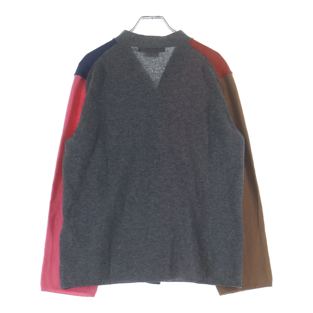 COMME des GARCONS HOMME DEUX(コムデギャルソン オムドゥ) 20AW AD2020 カラー切替 ウールニットカーディガン マルチカラー DF-N502