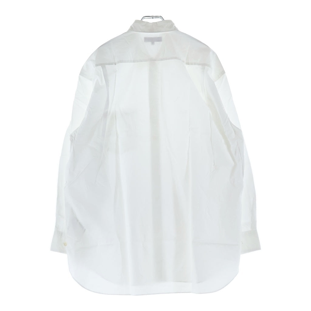 COMME des GARCONS HOMME(コムデギャルソンオム) 22SS AD2021 胸ロゴプリント 長袖ボタンシャツ ホワイト HI-B003