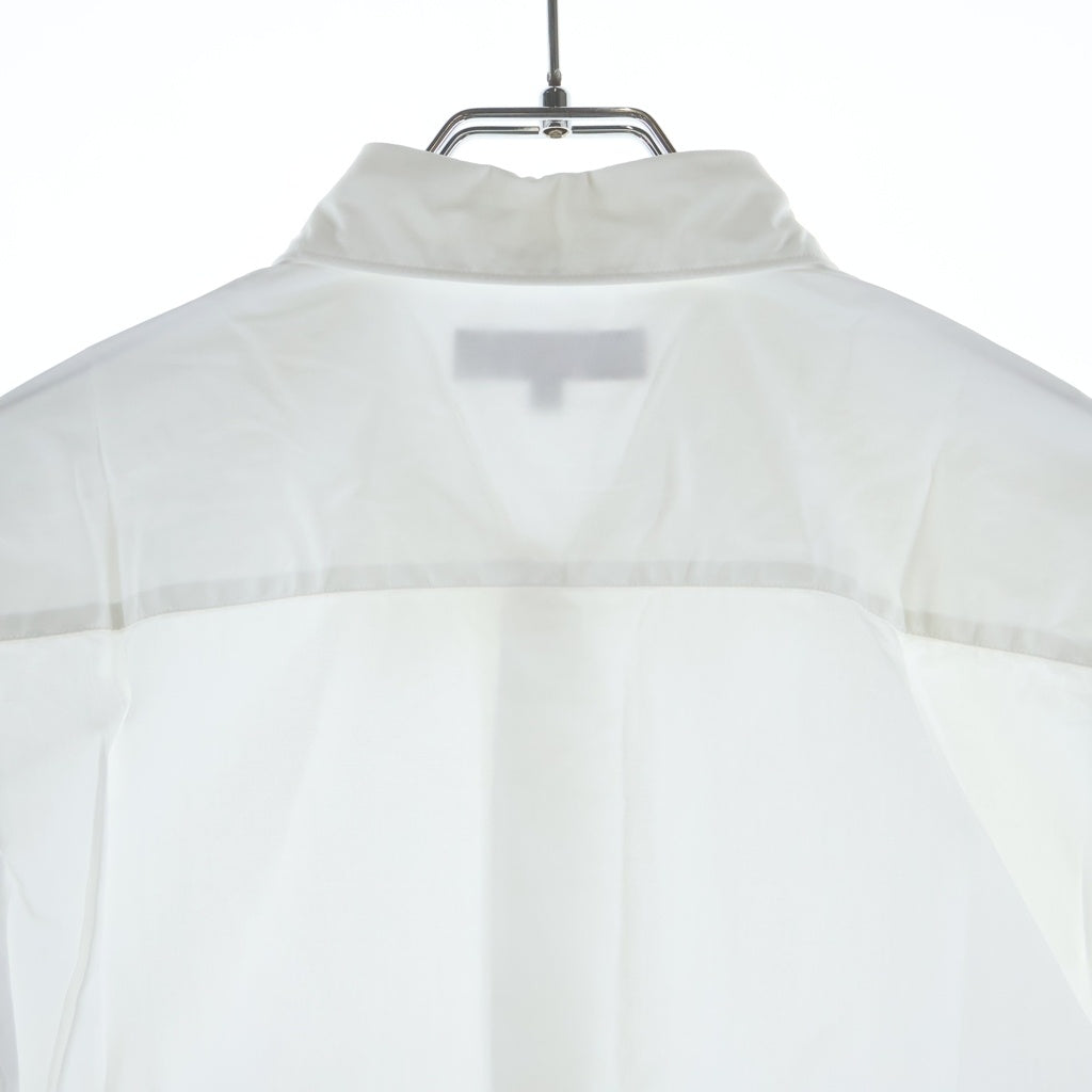 COMME des GARCONS HOMME(コムデギャルソンオム) 22SS AD2021 胸ロゴプリント 長袖ボタンシャツ ホワイト HI-B003