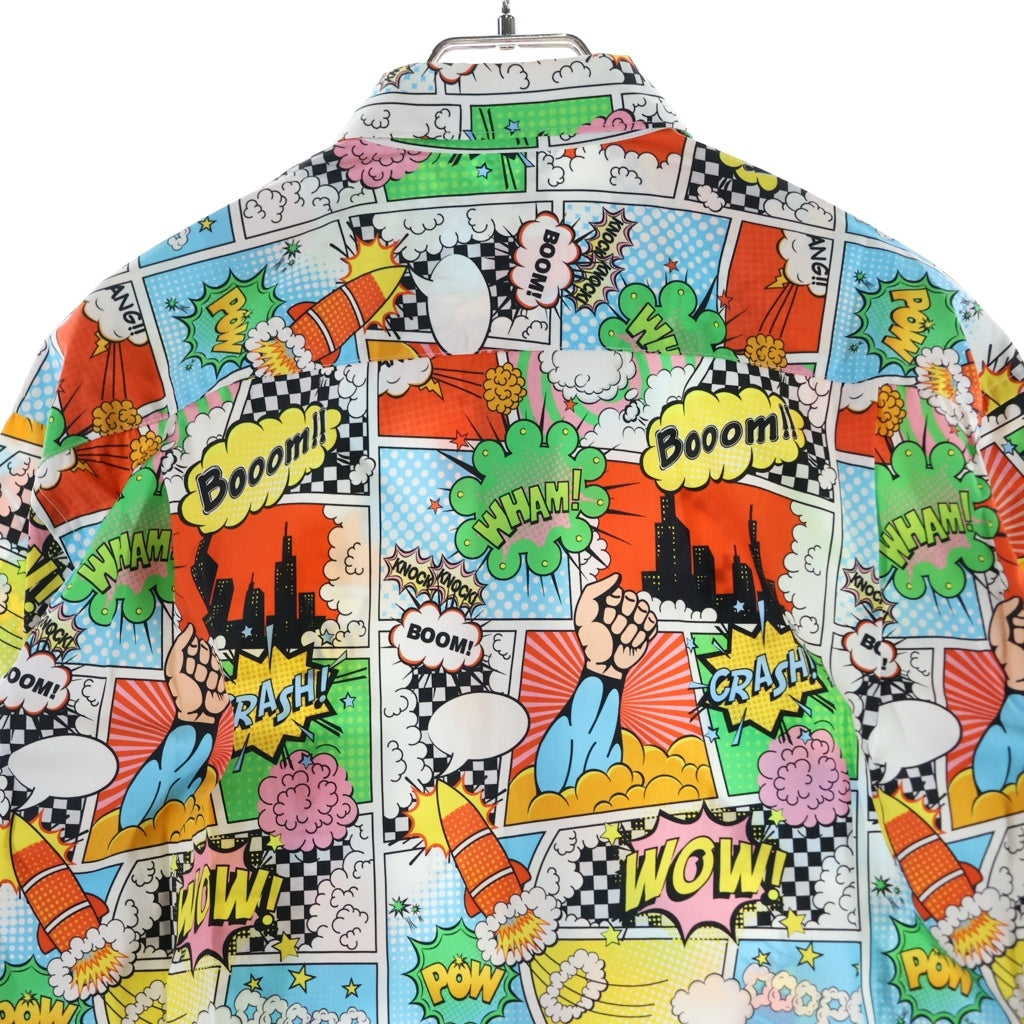 COMME des GARCONS SHIRT(コムデギャルソンシャツ) 19AW アメコミ 総柄 ロングスリーブ コットンシャツ マルチカラー W27020