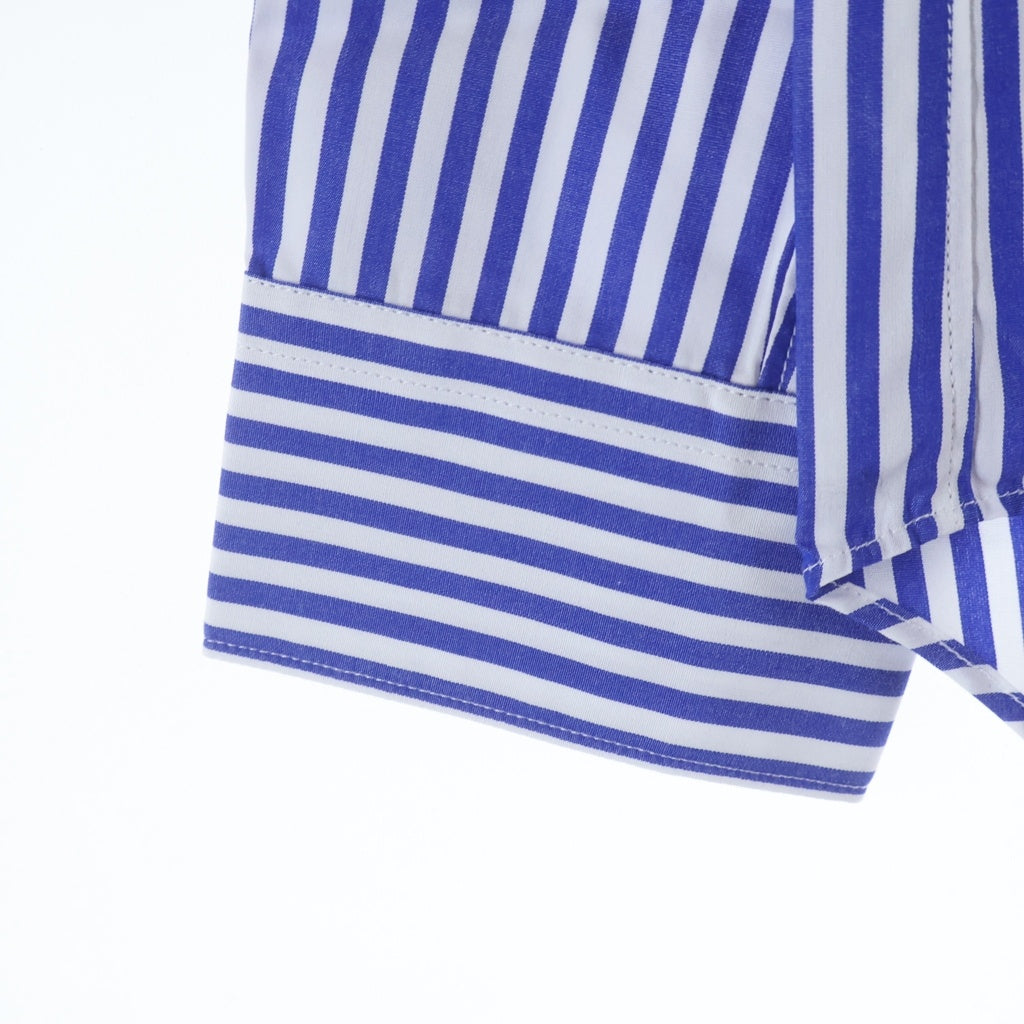 COMME des GARCONS SHIRT(コムデギャルソンシャツ) ストライプ ドッキングデザイン コットン 長袖シャツ マルチカラー FO-B002