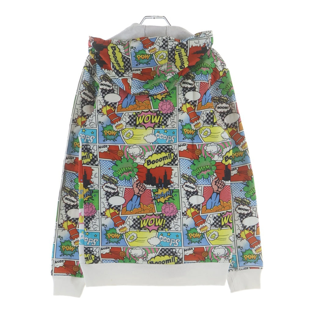 COMME des GARCONS SHIRT(コムデギャルソンシャツ) 19AW アメコミ 総柄 ジップアップスウェットパーカー フーディー マルチカラー W27100