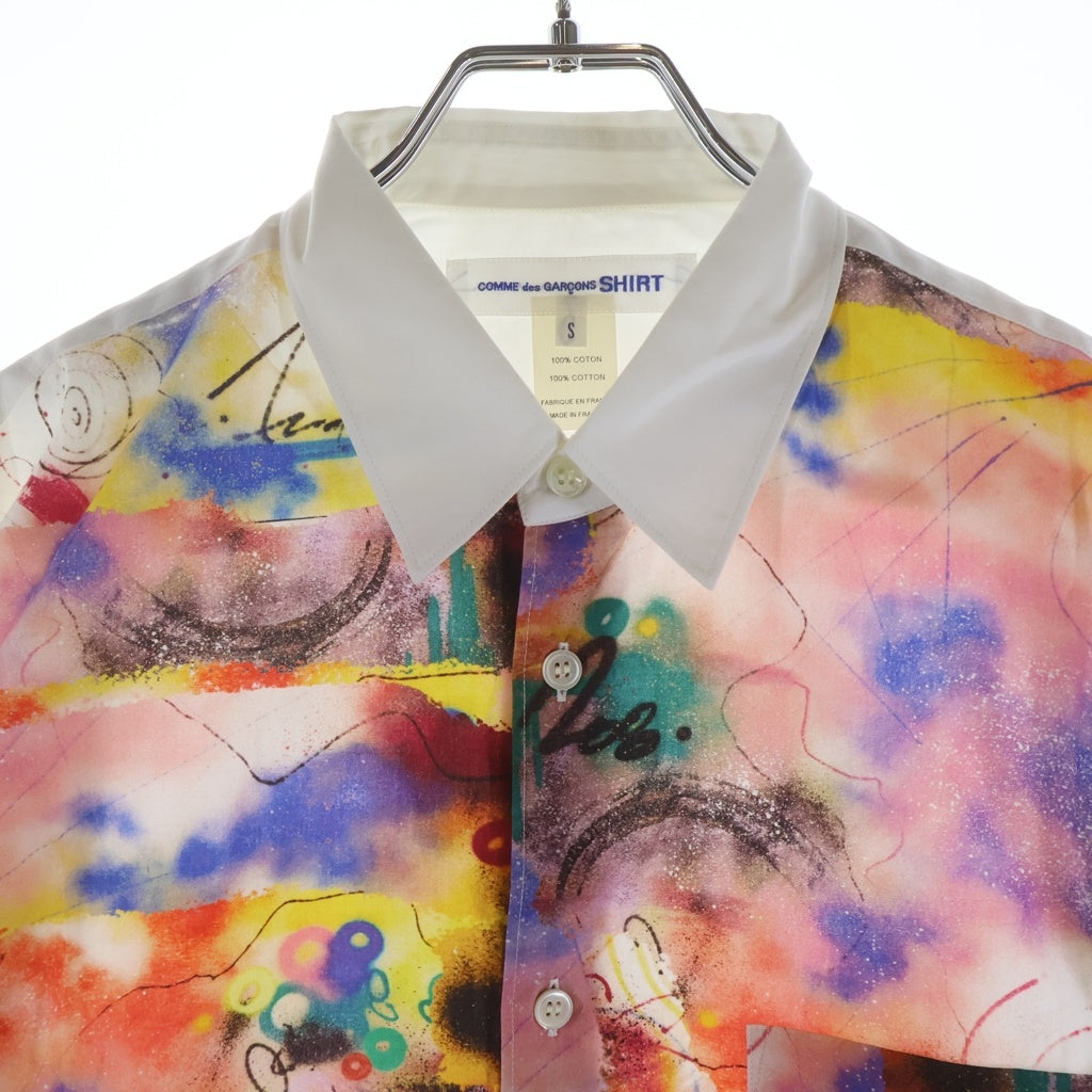 COMME des GARCONS SHIRT(コムデギャルソンシャツ) 20AW ×FUTURA フゥーチュラ 総柄 ロングスリーブ コットンシャツ マルチカラー W28006