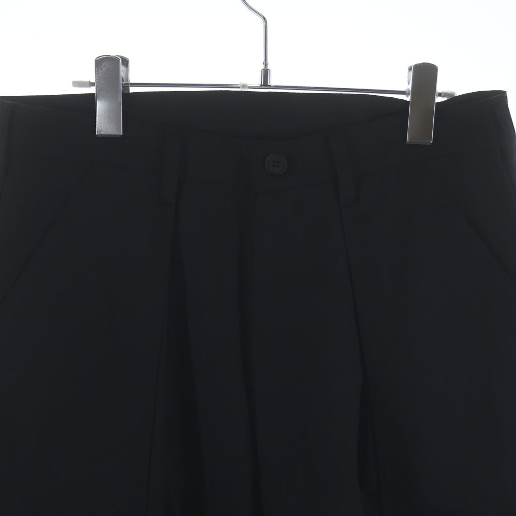 COMME des GARCONS HOMME(コムデギャルソンオム) 25AW AD2025 WOOL SERGE BAKER PANTS ウールセージ ベイカーパンツ ブラック HP-P007