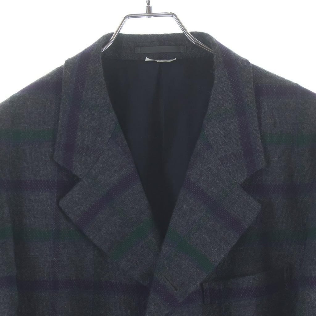 COMME des GARCONS HOMME DEUX(コムデギャルソン オムドゥ) 23AW AD2023 チェック柄 3Bウールテーラードジャケット グレー DL-J040