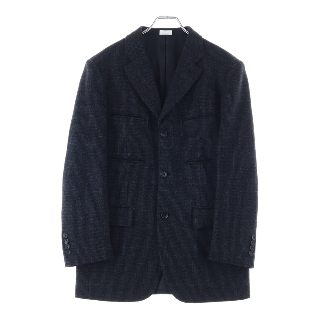 COMME des GARCONS HOMME DEUX(コムデギャルソン オムドゥ) 24AW AD2024 千鳥格子柄 セットアップスーツ 3Bウールテーラードジャケット 1タック テーパードウールスラックス グレー DN-J033/DN-P034