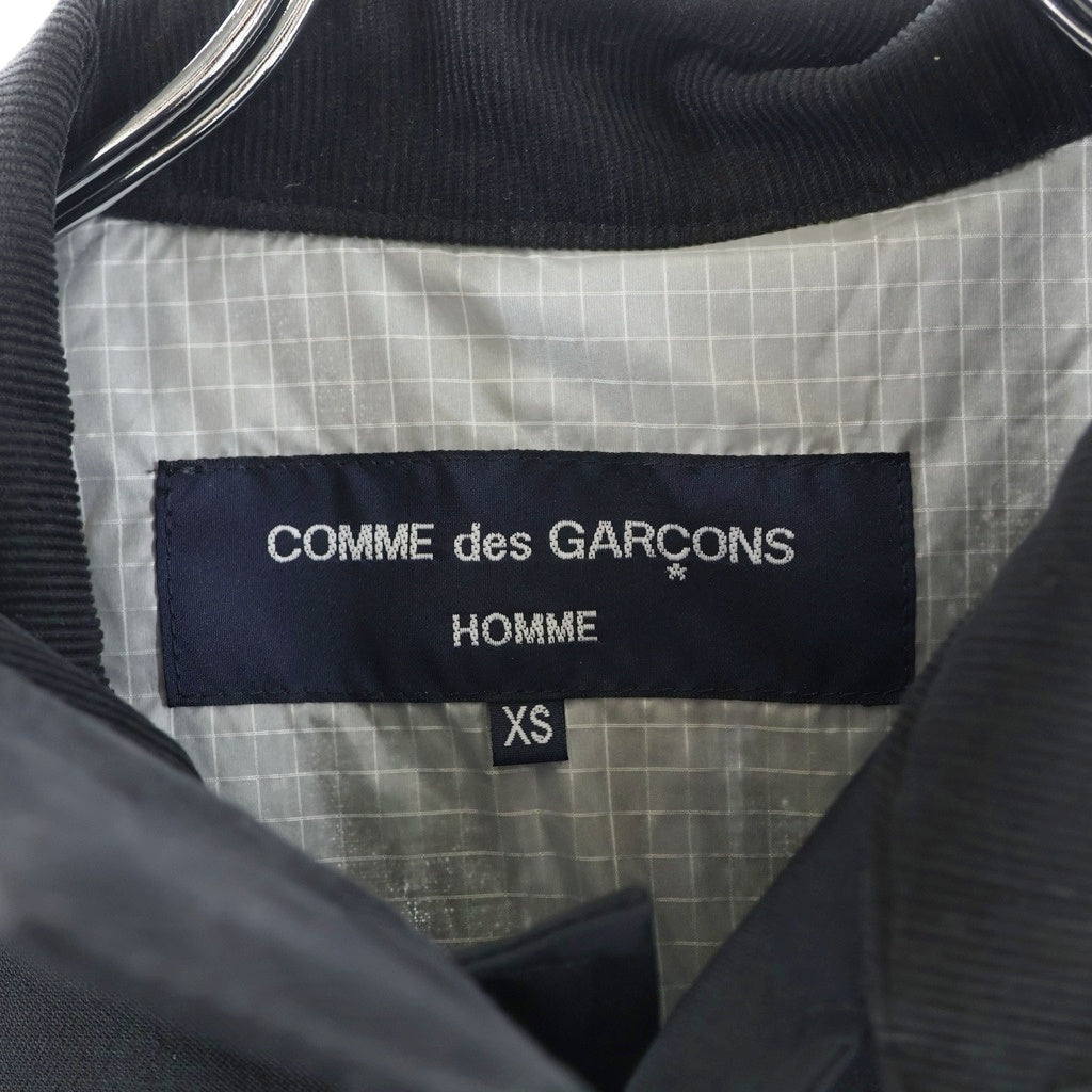 COMME des GARCONS HOMME(コムデギャルソンオム) 24SS AD2023 モヘア混 ウールテーラードジャケット スウィングトップ ブルゾン ブラック HM-J002