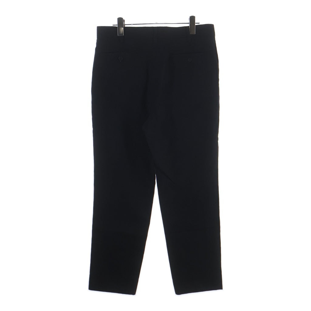 COMME des GARCONS HOMME(コムデギャルソンオム) 23AW AD2023 コットンウール 1タック スラックスパンツ ブラック HL-P016