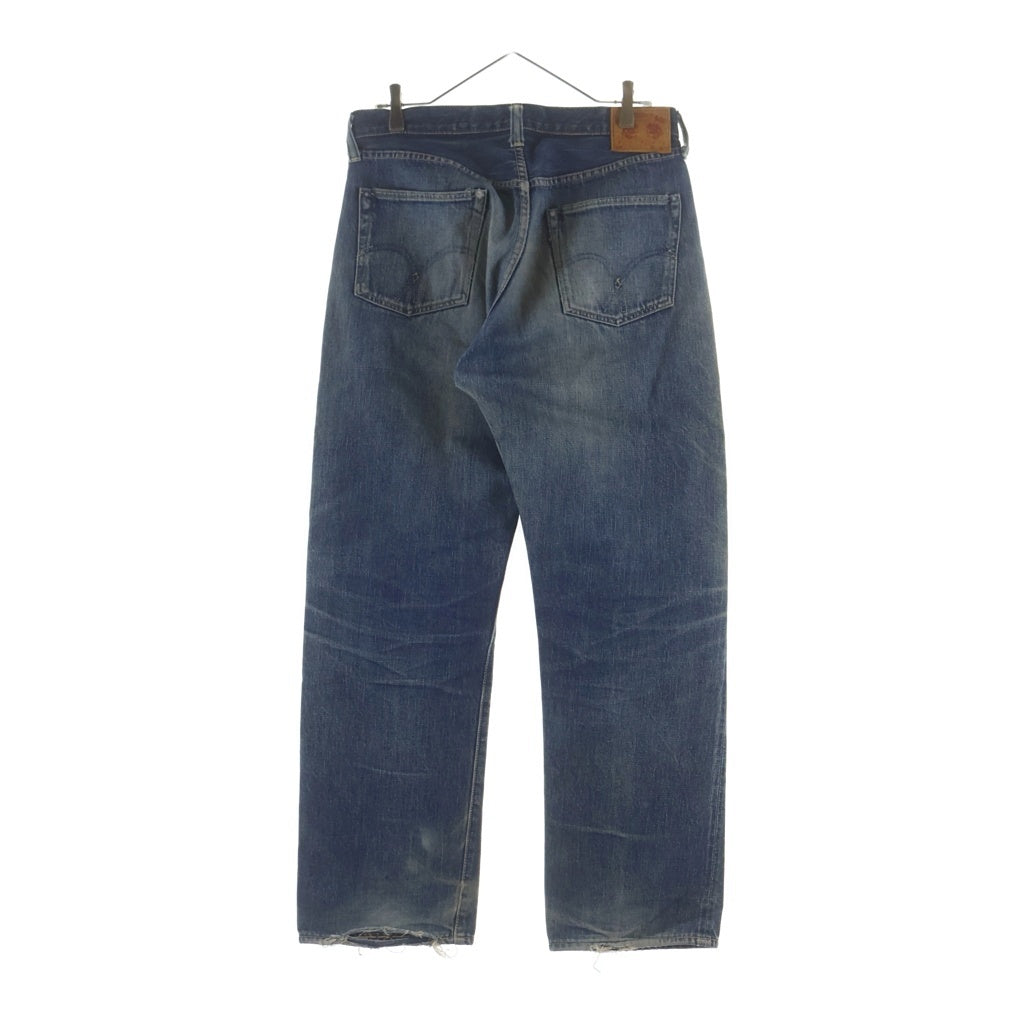 FULLCOUNT(フルカウント) 0105 WIDE DENIM ボタンフライ ワイドデニムパンツ インディゴ