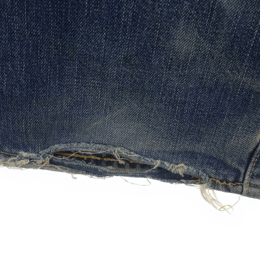 FULLCOUNT(フルカウント) 0105 WIDE DENIM ボタンフライ ワイドデニムパンツ インディゴ