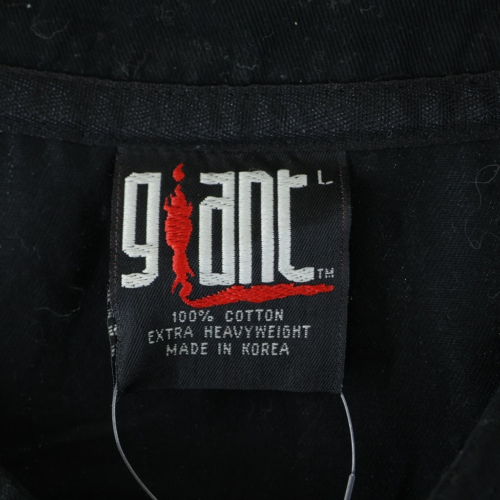 VINTAGE(ヴィンテージ) 90S VINTAGE RED HOT CHILI PEPPERS BASEBALL SHIRT GIANT ヴィンテージ レッドホットチリペッパーズ 両面刺繍 半袖ベースボールシャツ ブラック