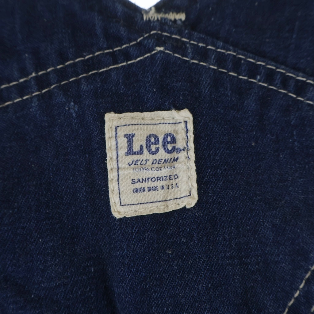 LEE(リー) 70S VINTAGE 91-SB JELTDENIM OVERALL ヴィンテージ ジェルトデニム ユニオンチケット付 デニムオーバーオール インディゴ