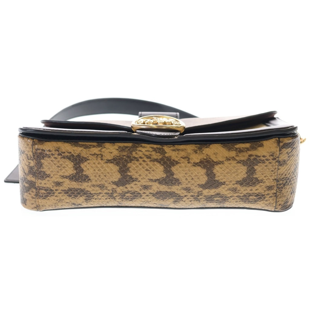 COACH(コーチ) 5509 シグネチャーPVC 2WAY ハンドバッグ ショルダーバッグ ブラウン/ブラック レディース