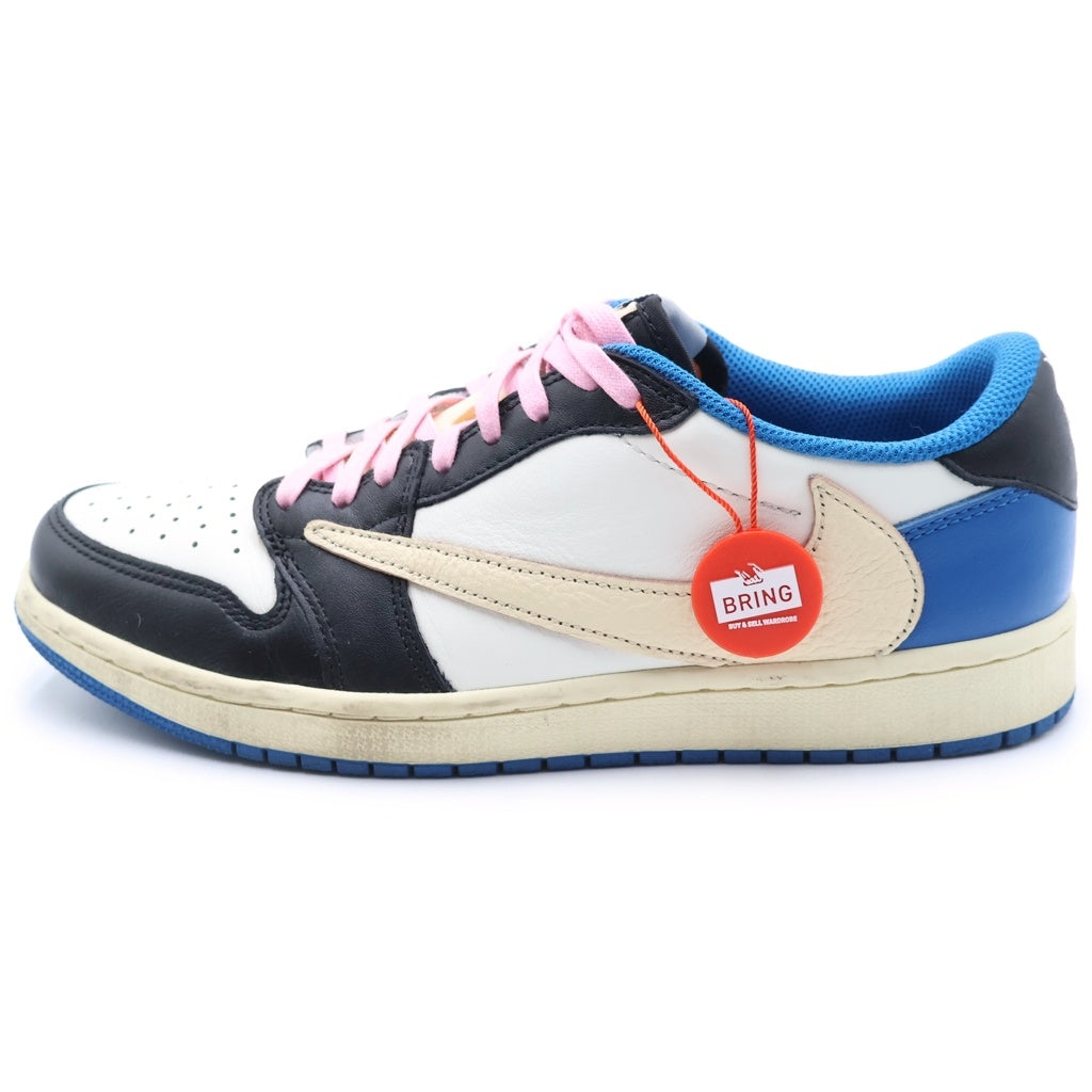 NIKE(ナイキ) ×TRAVIS SCOTT FRAGMENT DESIGN AIR JORDAN 1 LOW OG SP エアジョーダン1 ローカットスニーカー ブルー/ホワイト US8.5/26.5cm DM7866-140