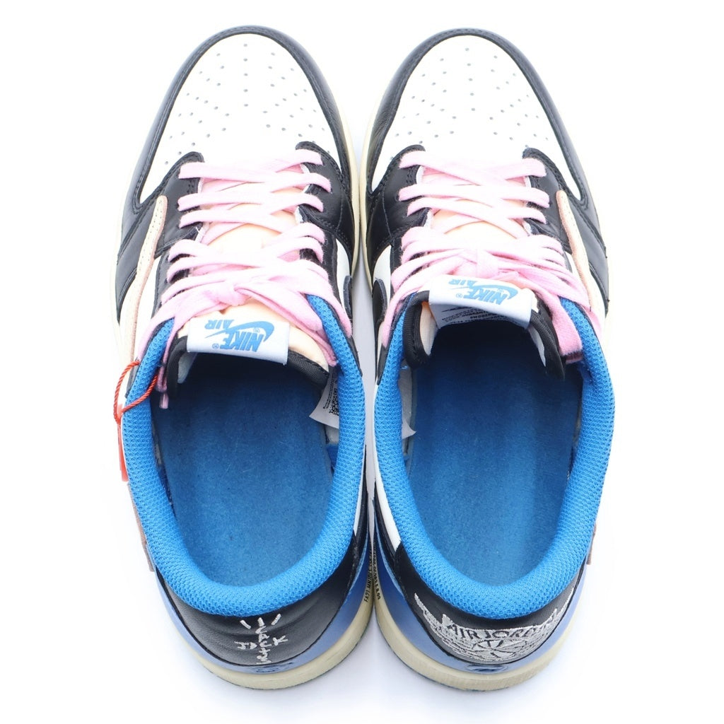 NIKE(ナイキ) ×TRAVIS SCOTT FRAGMENT DESIGN AIR JORDAN 1 LOW OG SP エアジョーダン1 ローカットスニーカー ブルー/ホワイト US8.5/26.5cm DM7866-140