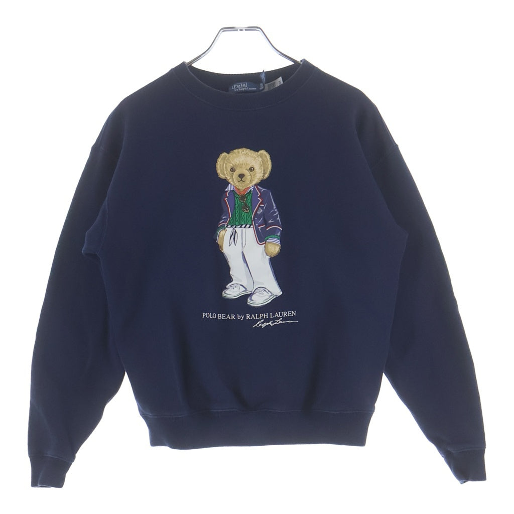POLO RALPH LAUREN(ポロラルフローレン) POLO BEAR ポロベアー クルーネックスウェットシャツ トレーナー レディース ネイビー