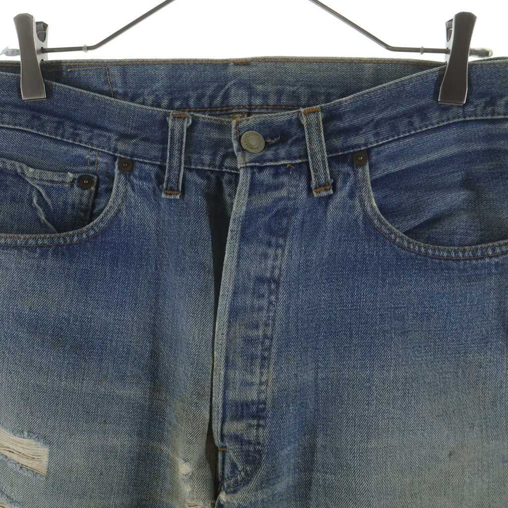 Levi's(リーバイス) 70S VINTAGE 501 66前期 ボタン裏刻印6 スモールe 並行ステッチ ボタンフライ ストレートデニムパンツ インディゴ