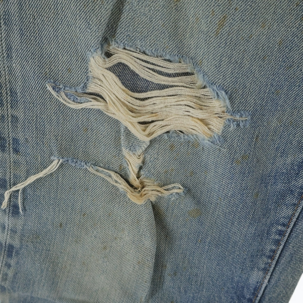 Levi's(リーバイス) 70S VINTAGE 501 66前期 ボタン裏刻印6 スモールe 並行ステッチ ボタンフライ ストレートデニムパンツ インディゴ