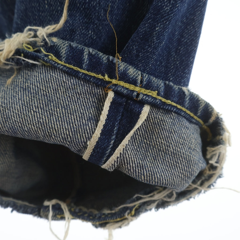 Levi's(リーバイス) 70S VINTAGE 501 66前期 ボタン裏刻印6 スモールe 並行ステッチ ボタンフライ ストレートデニムパンツ インディゴ