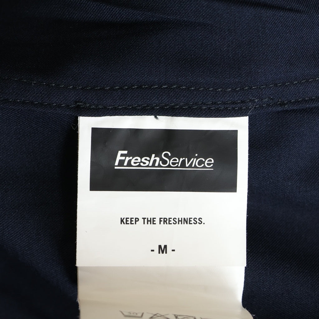 FreshService(フレッシュサービス) COOLFIBER OPEN COLLAR S/S SHIRT クールファイバー オープンカラー半袖シャツ ネイビー FSC241-50132