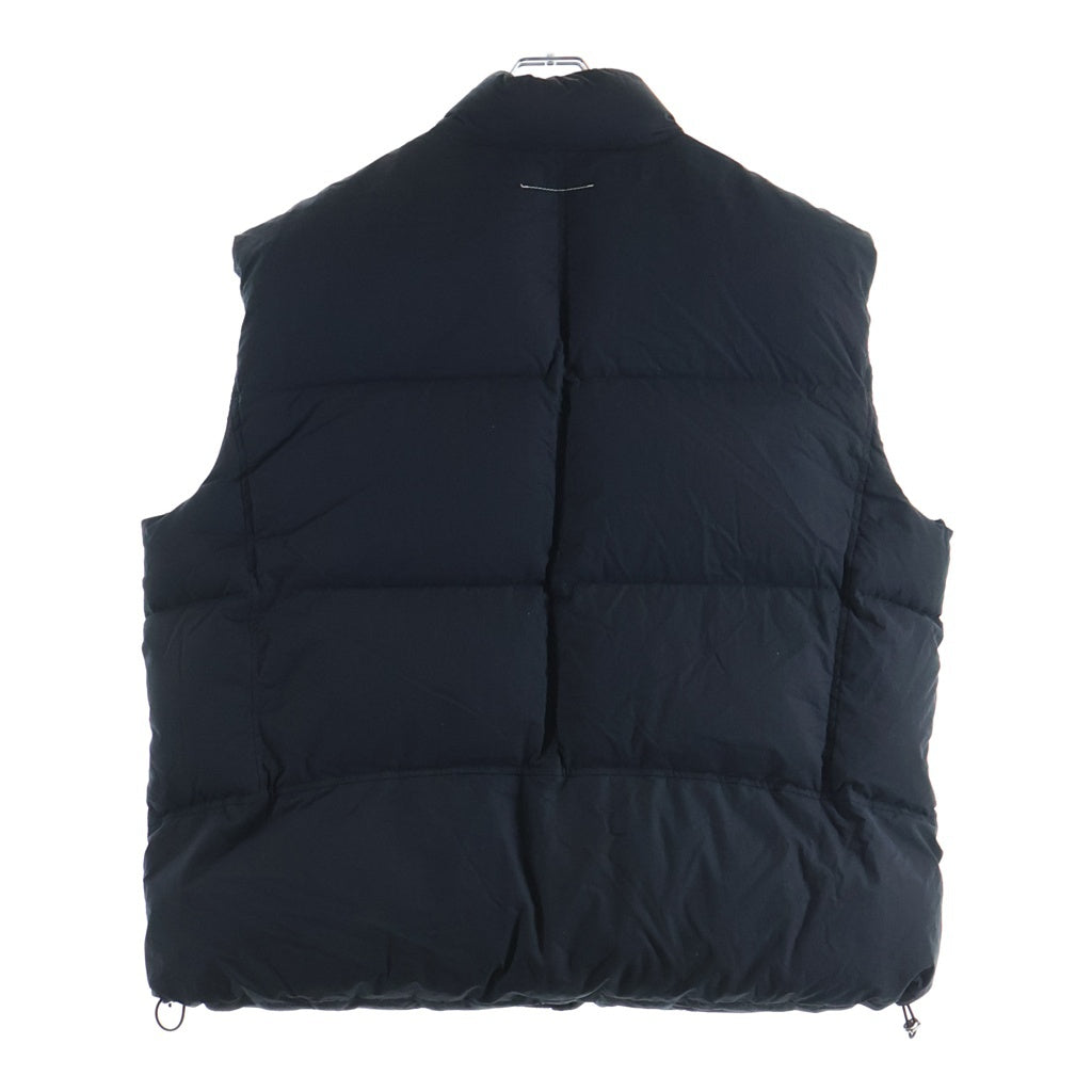 MM6 Maison Margiela(エムエムシックスメゾンマルジェラ) 八の字 ジップアップキルティング ダウンベスト ブラック S52FB0075 S76536