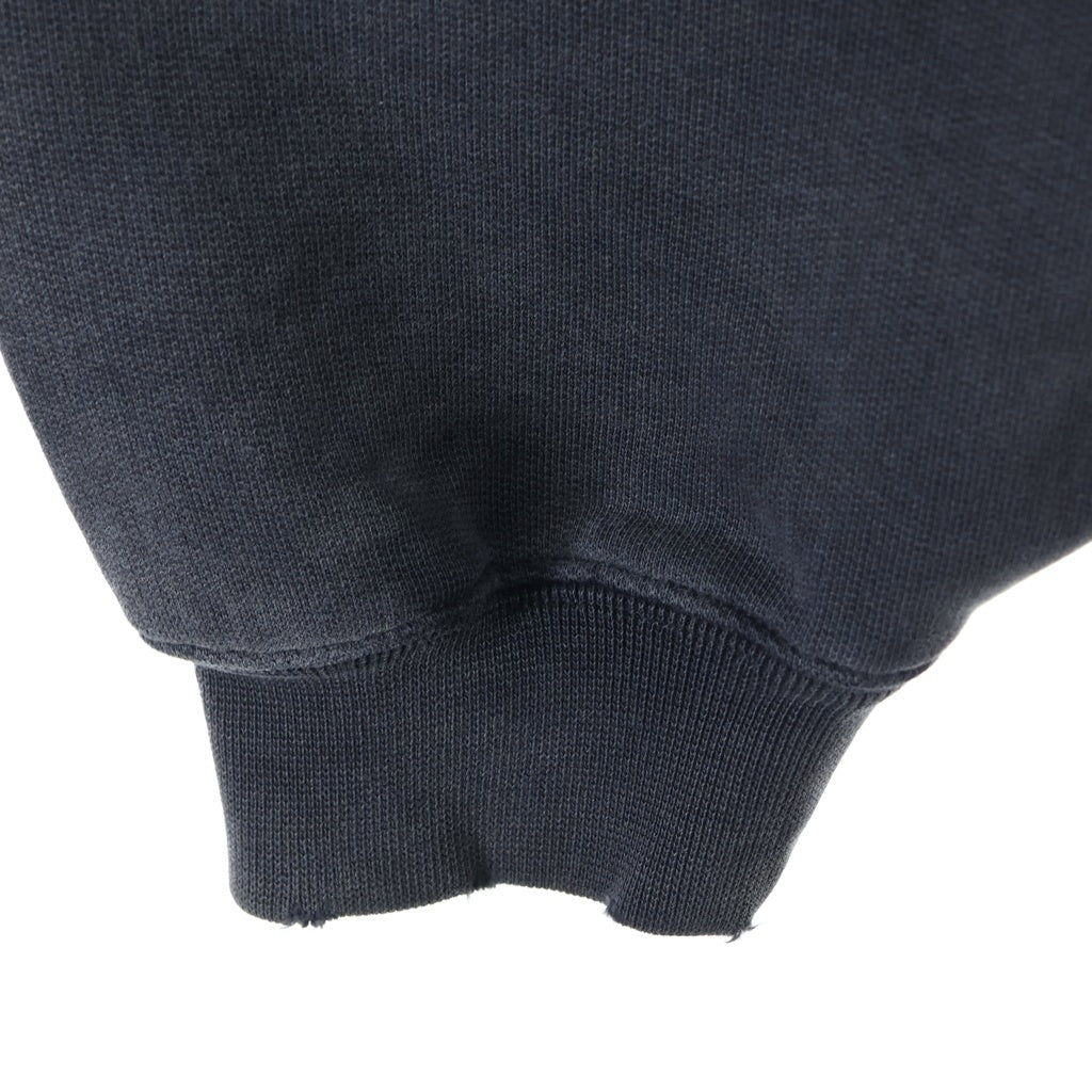 VETEMENTS(ヴェトモン) 23AW LOGO EMBROIDARY SWEATSHIRT フロントロゴ刺繍 オーバーサイズ クルーネックスウェットトレーナー ブラック UE54CW120B
