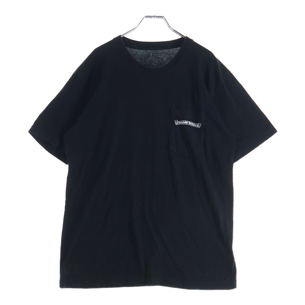 CHROME HEARTS(クロムハーツ) BACK ARCH USA LOGO TEE バックアーチロゴプリント クルーネック半袖Tシャツ カットソー ブラック