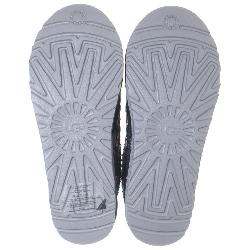 UGG(アグ) 24AW ×PALACE TASMAN SLIPPER BLACK CAMO パレス ブラックカモ 刺繍デザイン タスマンスリッパ ミュール ブラック/パープル 1172070-BKCA