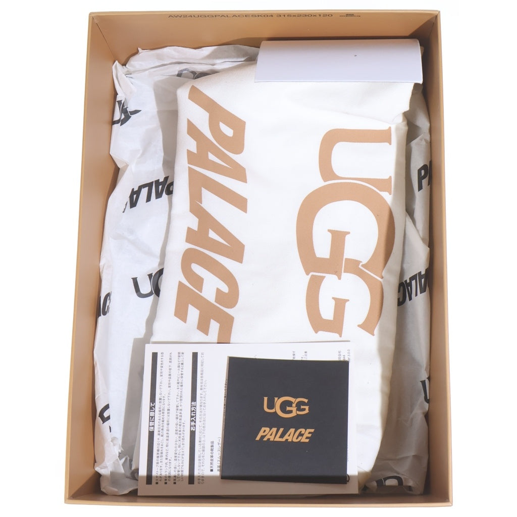 UGG(アグ) 24AW ×PALACE TASMAN SLIPPER BLACK CAMO パレス ブラックカモ 刺繍デザイン タスマンスリッパ ミュール ブラック/パープル 1172070-BKCA