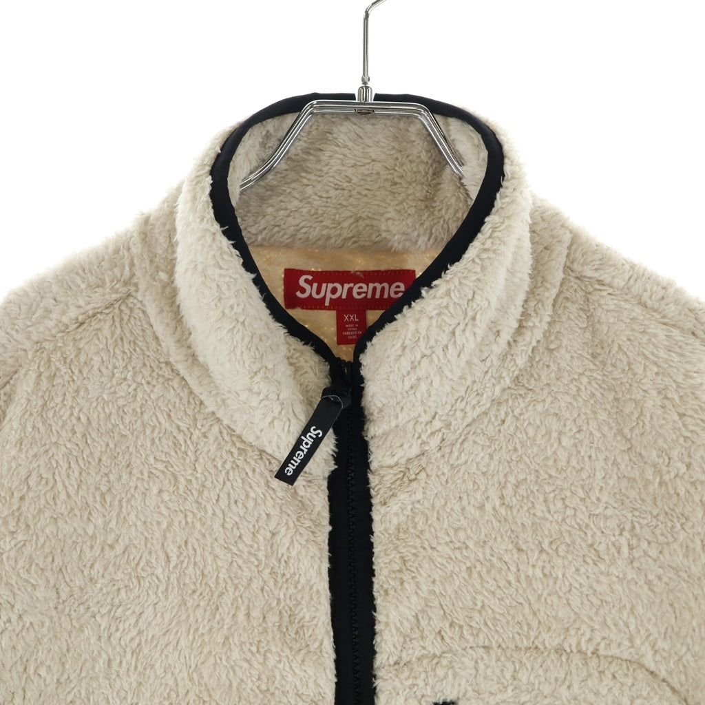 SUPREME(シュプリーム) 24AW Kate Moss Fleece Jacket ケイトモス ジップアップフリースジャケット ホワイト