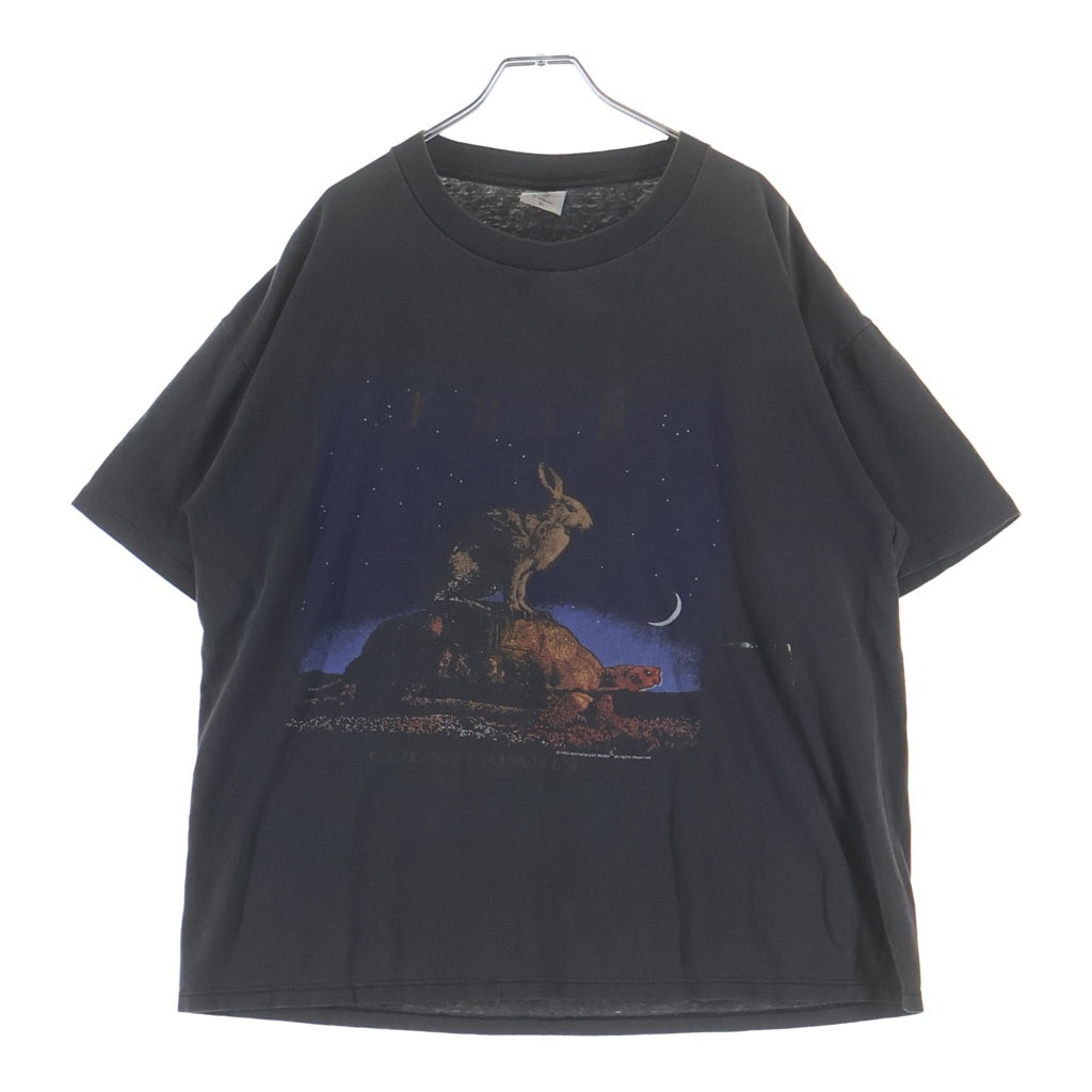 VINTAGE(ヴィンテージ) 90S RUSH COUNTERPARTS 1993 TEE ラッシュ カウンターパート 両面プリントTシャツ 半袖クルーネックカットソー ブラック
