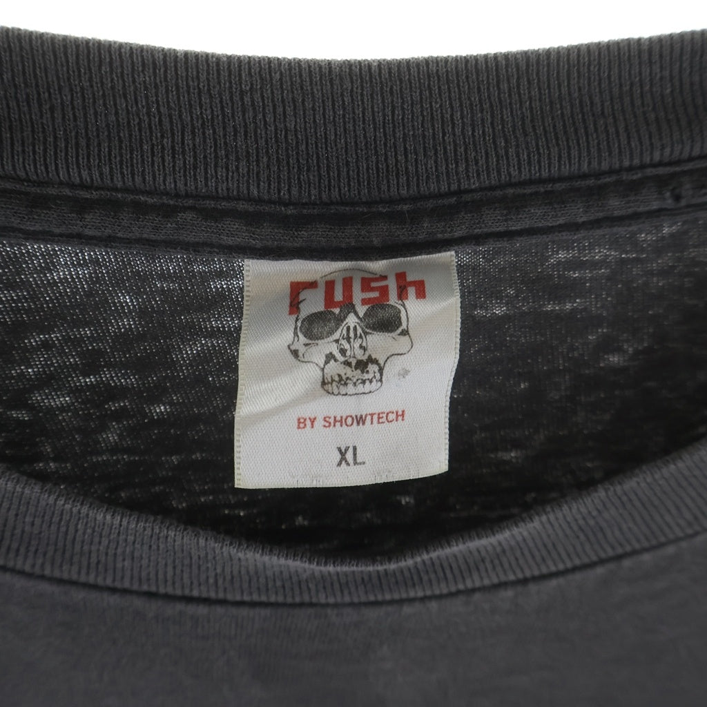 VINTAGE(ヴィンテージ) 90S RUSH COUNTERPARTS 1993 TEE ラッシュ カウンターパート 両面プリントTシャツ 半袖クルーネックカットソー ブラック