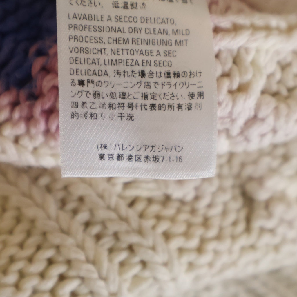 BALENCIAGA(バレンシアガ) 18AW ブリーチ加工 オーバーサイズ タートルネックセーター 555377 13148