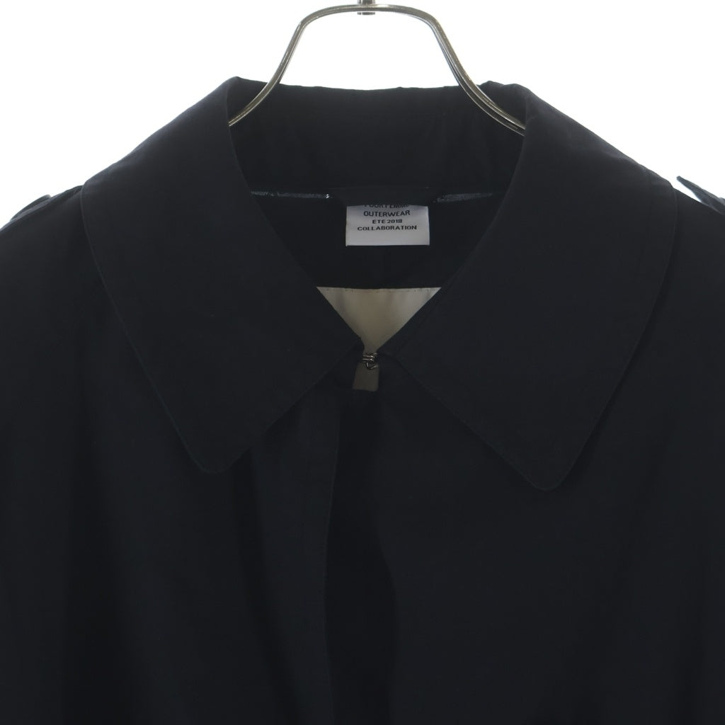 MACKINTOSH(マッキントッシュ) ×VETEMENTS ヴェトモン コットンロングトレンチコート ブラック WSS18JA10