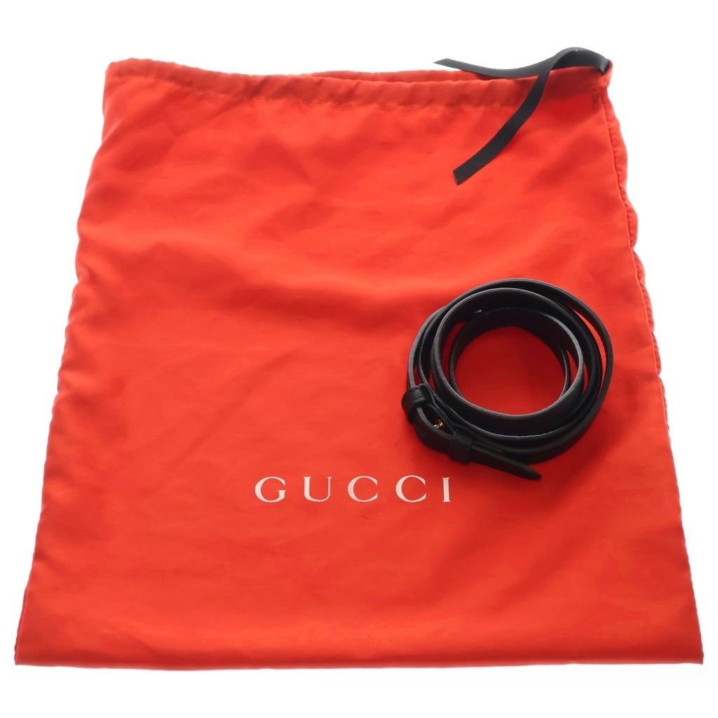 GUCCI(グッチ) シェリーライン シルヴィ ライントーン装飾 2WAY ショルダー ハンドバッグ ゴールド金具 ブラック 470270 493075 レディース