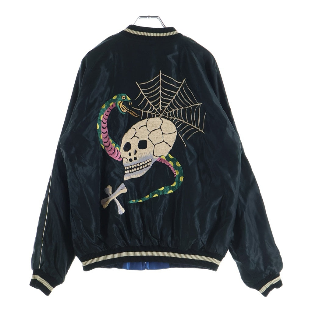 TAILOR TOYO(テーラー東洋) STYLE ACETATE SOUVENIR JACKET ロゴエンブロイダリー リバーシブルスーベニアジャケット スカジャン ブラック/ブルー TT15282-125