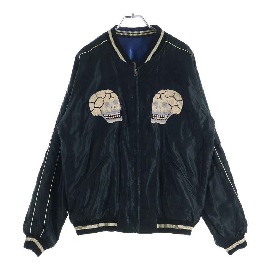 TAILOR TOYO(テーラー東洋) STYLE ACETATE SOUVENIR JACKET ロゴエンブロイダリー リバーシブルスーベニアジャケット スカジャン ブラック/ブルー TT15282-125