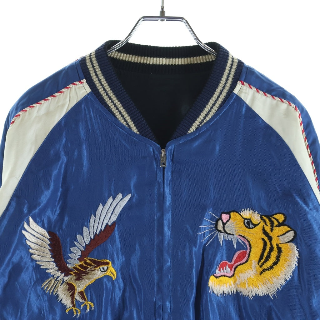 TAILOR TOYO(テーラー東洋) STYLE ACETATE SOUVENIR JACKET ロゴエンブロイダリー リバーシブルスーベニアジャケット スカジャン ブラック/ブルー TT15282-125
