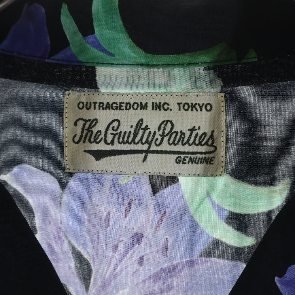 WACKO MARIA(ワコマリア) 17SS CHOOSE別注 FLOWER ALOHA S/S SHIRT フラワー 総柄 半袖アロハシャツ ブラック 17SS-WMGP-CHOOSE-HI01