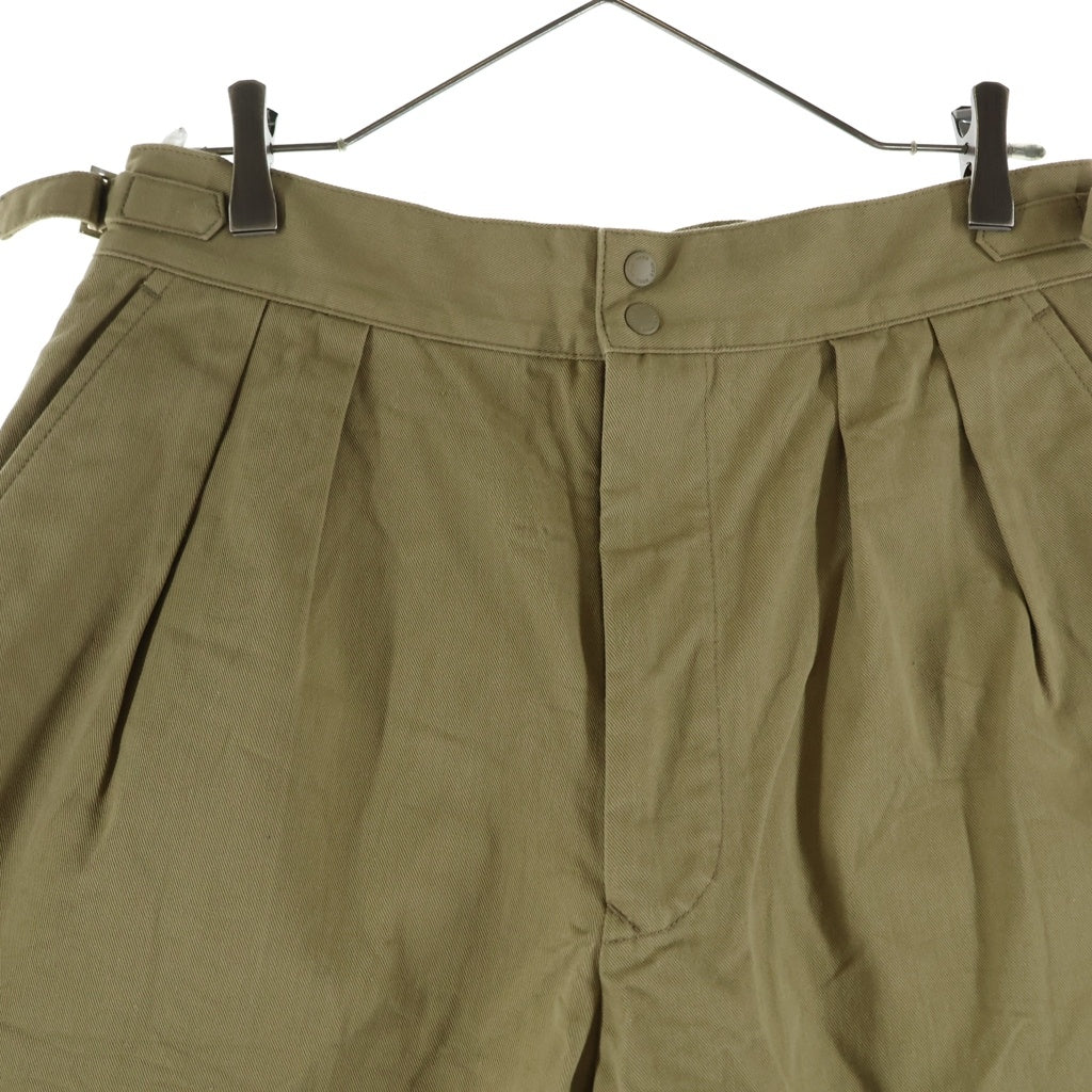 HYKE(ハイク) COTTON GURKHA SHORTS アジャスター付き コットングルカショーツ ハーフパンツ ベージュ 13392