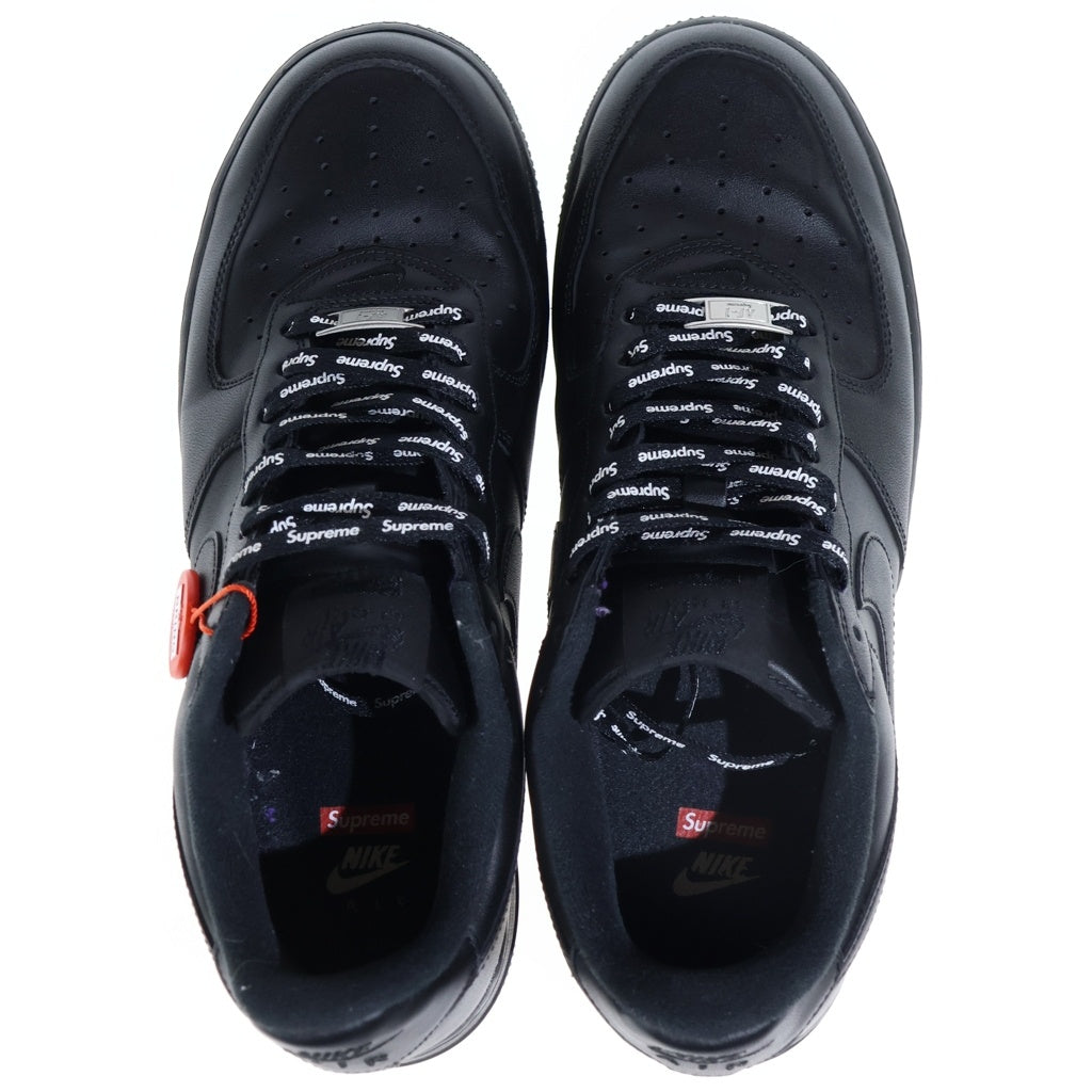 NIKE(ナイキ) ×SUPREME AIR FORCE1 シュプリーム エアフォース1 ローカットスニーカー ブラック US9.5/27.5cm CU9225-001