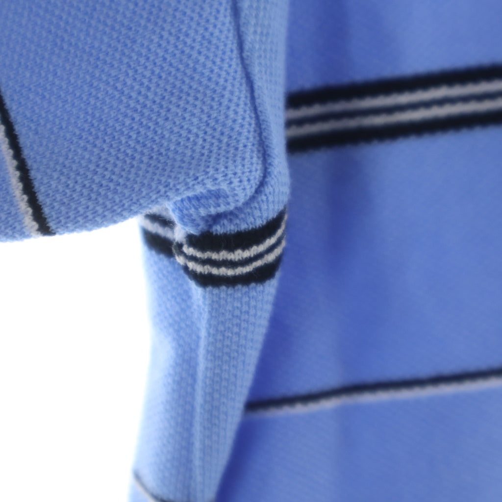COOTIE PRODUCTIONS(クーティー プロダクションズ) 26SS MOSS STITCH BORDER S/S POLO モスステッチ ボーダー ポロシャツ ブルー/ブラック/ホワイト CTE-26S328