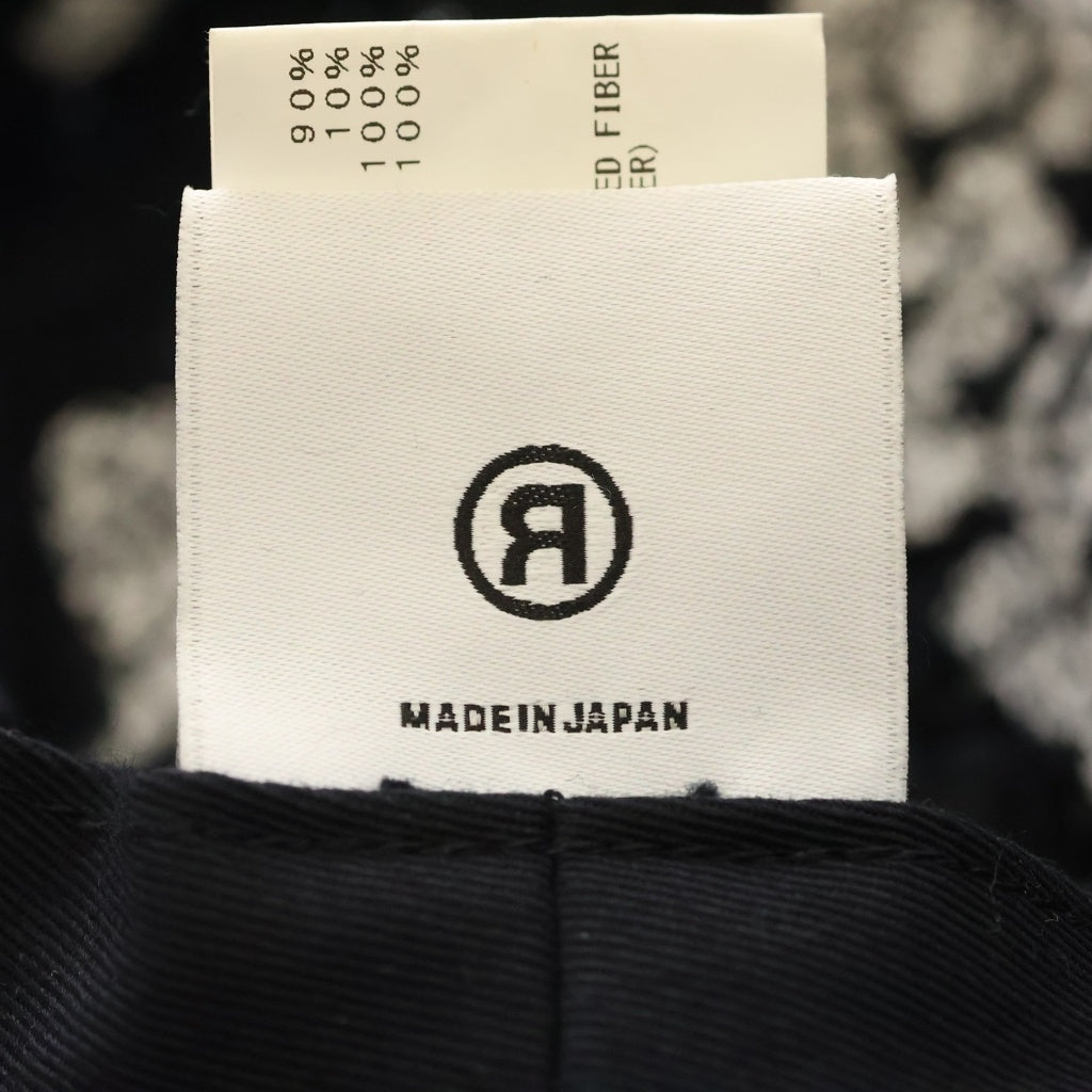 READY MADE(レディメイド) ×DENIM TEARS COTTON WREATH TWEED BUCKET HAT デニムティアーズ コットン リース ツイード バケットハット 帽子 ブラック RE-DT-BK-00-00-16