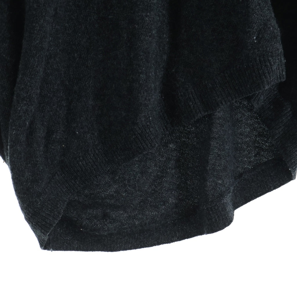 Maison Martin Margiela(メゾンマルタンマルジェラ) 本人期 イタリア製 アシンメトリー ウール Vネックニットセーター グレー 31 YM113