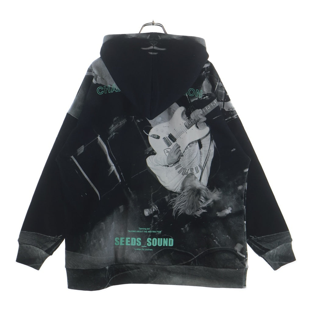 TALKING ABOUT THE ABSTRACTION(トーキング アバウト ザ アブストラクション) CHALES PHOTO PARKA チャールズ フォト プルオーバースウェットパーカー フーディー グレー SS-PPK-001A